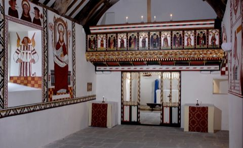 The church, and its interior, has undergone a careful programme of restoration, involving teams of conservation and painting experts. This now gives the visitor the opportunity to experience the rich colour of pre-Reformation churches in all their glory. 5/5  @StFagans_Museum