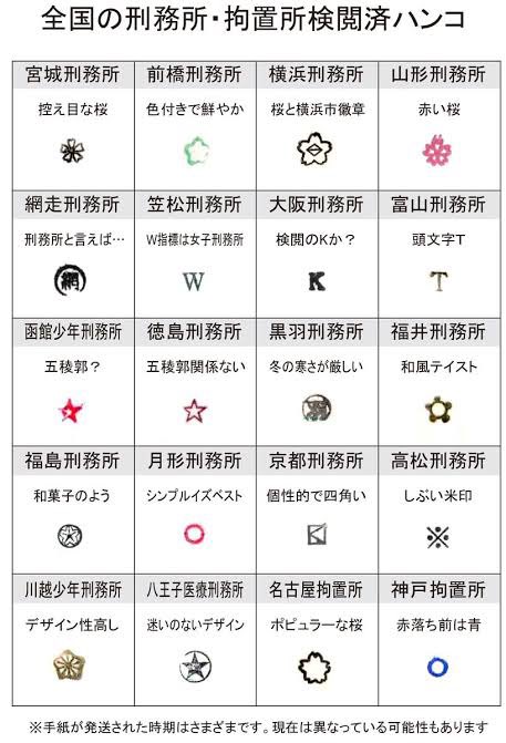 鴨 幼少期に見たお父さんからの手紙の 一枚一枚に桜のスタンプが付いてたのが今までずっと気になってて 最近になって横浜刑務所のマークだと知った 気になってたからスッキリした 鴨 幼少期に見たお父さんからの手紙の 一枚一枚に桜のスタンプが付いてたのが今までずっと気になってて 最近になって横浜刑務所のマークだと知った 気になってたからスッキリした