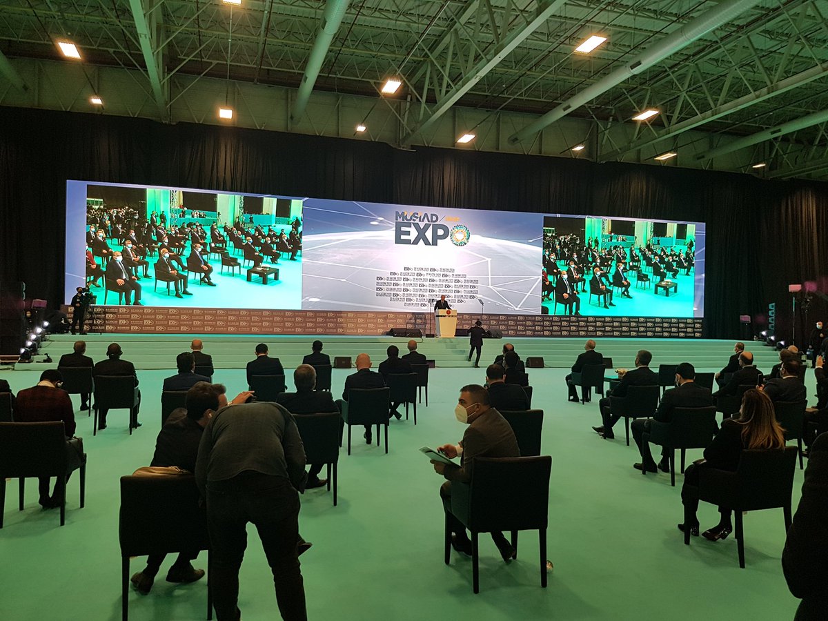 Cumhurbaşkanımız Sayın <a href="/RTErdogan/">Recep Tayyip Erdoğan</a>, <a href="/MUSIADEXPO/">MÜSİAD EXPO</a> 2020 programımızda değerlendirmelerde bulunuyor.

Canlı izlemek için: youtu.be/1NOZTk-zaBg