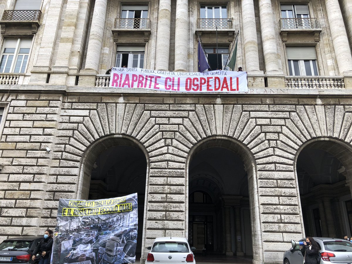 Tagliati 37 miliardi per la sanità pubblica negli ultimi 10 anni. E’ ora di riaprire gli ospedali, assumere personale, investire nella sanità. #romain piazza.