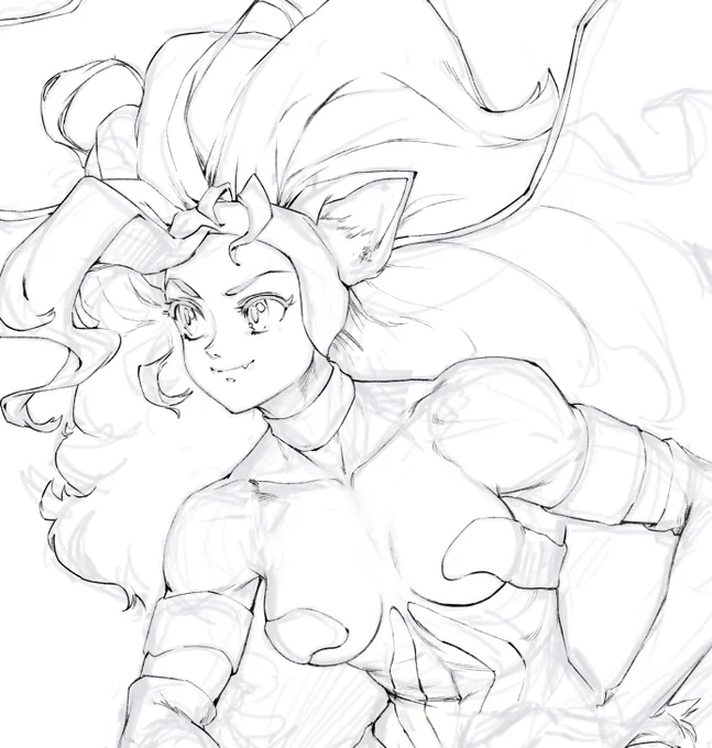 Heyyyy I started (finally) making progress on that old Felicia sketch from a while back. Here's  a sneak ;)

#Darkstalkers #VampireSavior #Felicia #Capcom 
