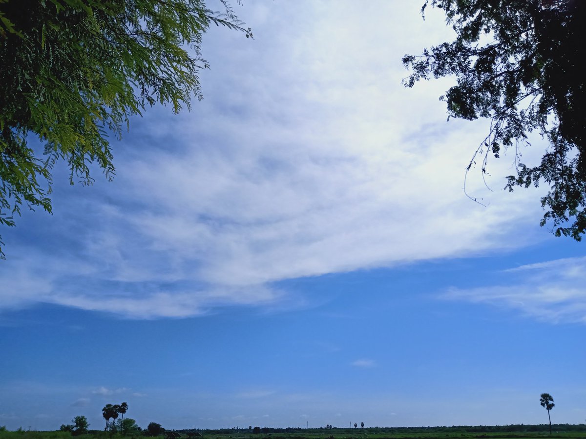 Today was such a good day .....this weather and sky Peace  #NoFilter #MadhuriClicks