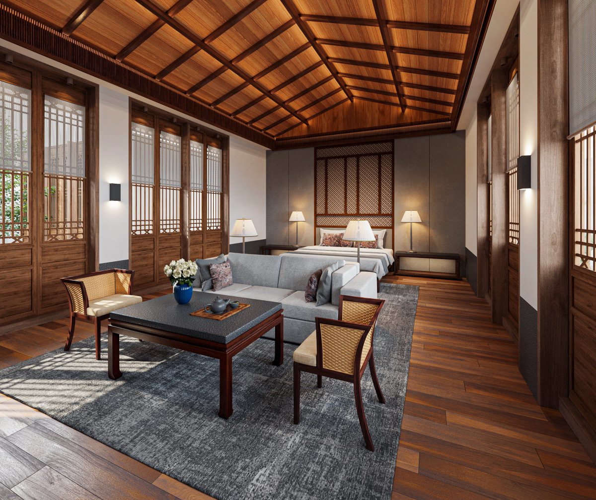 n2qstudio's tweet photo. #CGI | Huizhou 1325St Guangdong Hotel

This Chinese styles #house to be finished soon. Unlike other house, #interiors house decorate with timber, bamboo plantings, and with a light palette for anesthetic. 
How joyful!
 #architecture #visualization #3drendering #interiordesigner https://t.co/LDUuQ7DbH7