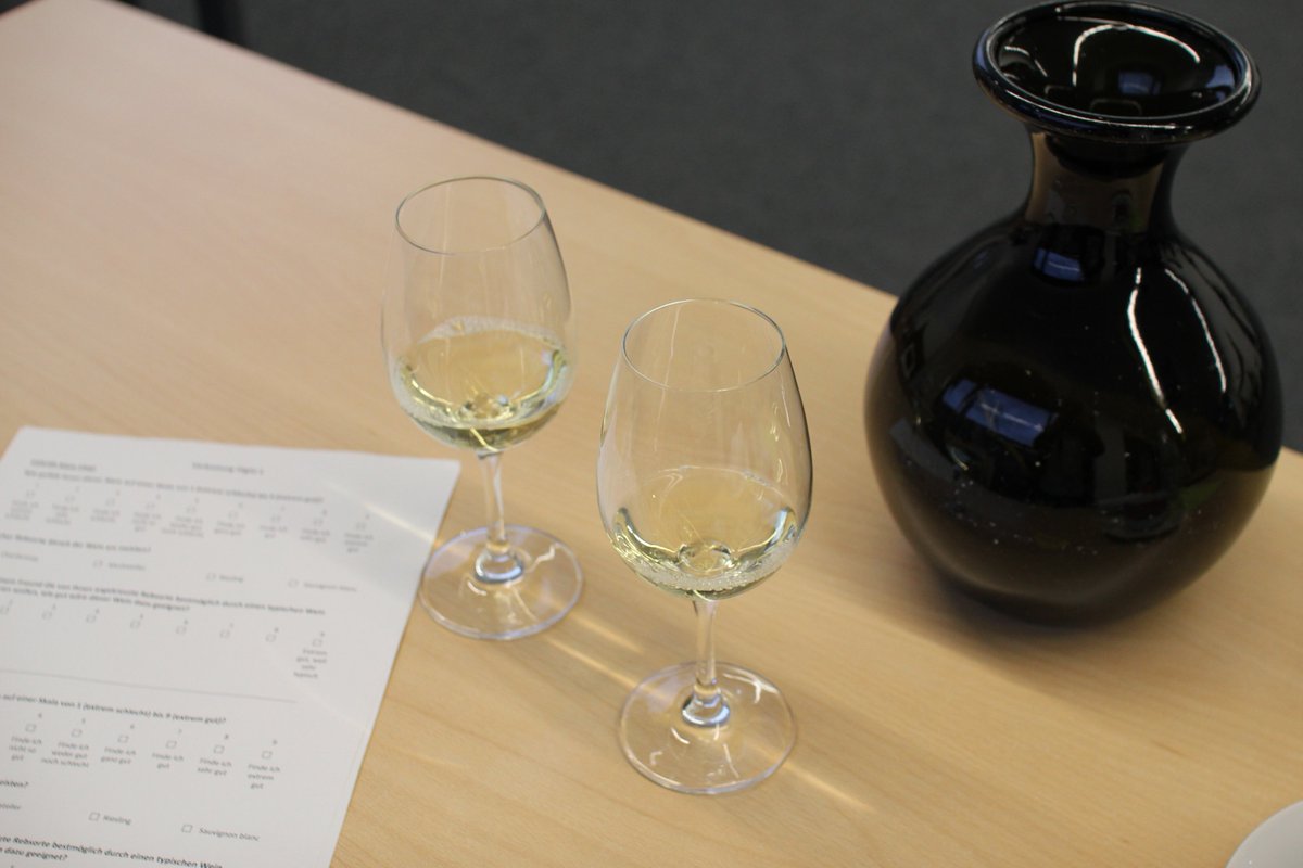 vitifit_de's tweet photo. Wie schmecken die neuen Rebsorten? 🍇🍷✍️📈 Eine „Online-Verkostung“ der #VITIFIT-Versuchsweine Jahrgang 2019 aus #neuenSorten ermöglichte allen Teilnehmern des virtuellen VITIFIT-Projekttreffens ein erstes Urteil. #oenologie #weinstilistik https://t.co/RVes9HPhPH