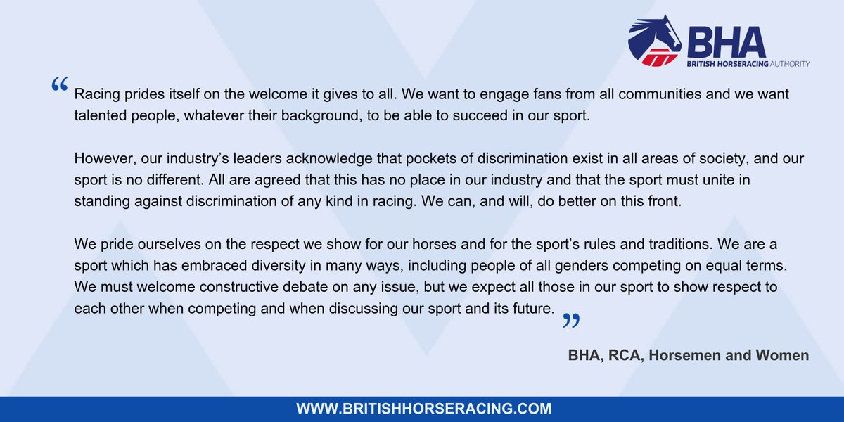 British Horseracing Authority tweet media
