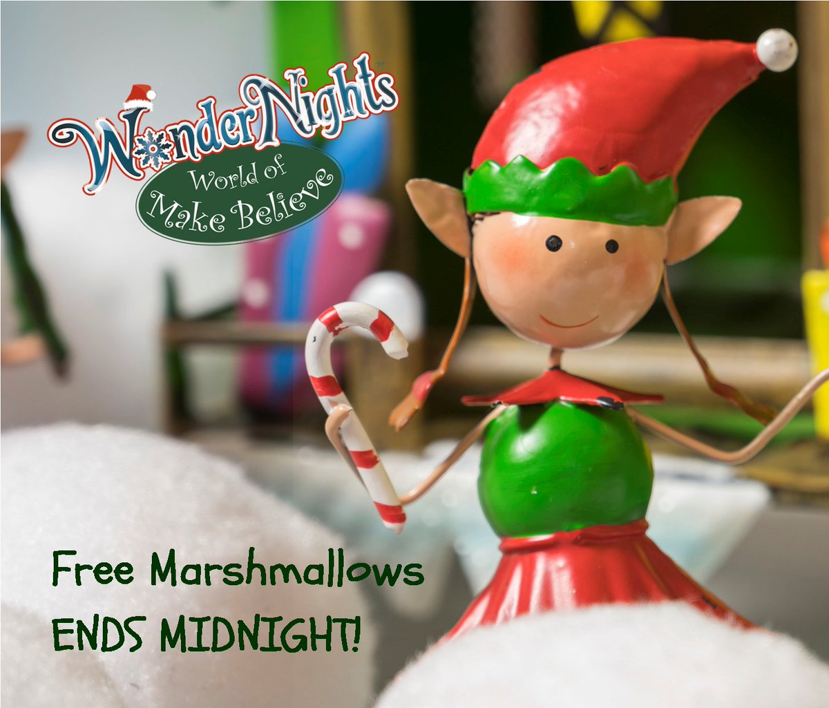 Candy is in charge of preparing all the yummy sweets and treats this year! She says "Book before midnight TONIGHT to get my Marshmallows for FREE!" Book at wondernights.co.uk and don't forget to add them on the extras menu.