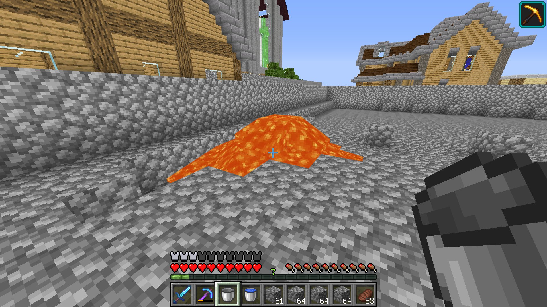 のがみマオ はじめ人間オクタゴン No Twitter 港区をマグマ真拳伝承者の動きで埋めていく W これ久しぶりにやったわ 笑 クリエイティブと違ってサバイバルはブロック数を気にしないといけないから 見えない所はマグマ丸石で節約よ D マインクラフト