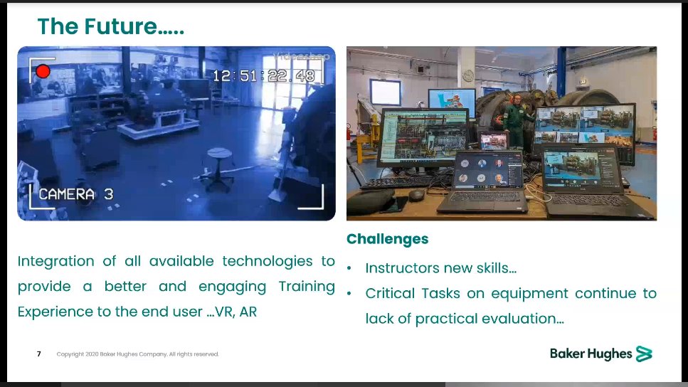Industry4Biz's tweet photo. Con il #COVID19 @bakerhughesco ha improvvisato per non arrestare del tutto la formazione, ma poi si è riadattata coprendo almeno il 70-80% di training a distanza @AsapSMF #AsapSMF @Industry4Biz https://t.co/sqA0ZNTamO