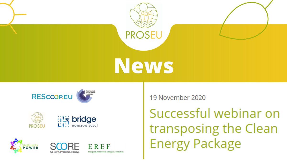 This week our partners from <a href="/ecounion/">ecounion</a> joined the @EUFORES_EU Academy for the session 'Citizen Energy – making it real' hosted by MEP <a href="/JuttaPaulusRLP/">Jutta Paulus</a>💚 

Want to catch up? - find the materials on transposing the Energy Package here --> proseu.eu/news?c=search&…