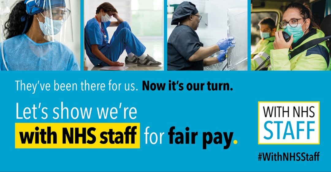 The NHS is a strong pillar in everyone's lives. The public depends on well-motivated staff working together in one team of clinicians and support staff. That's why fair pay matters #WithNHSStaff <a href="/MiPhealth/">MiP</a>