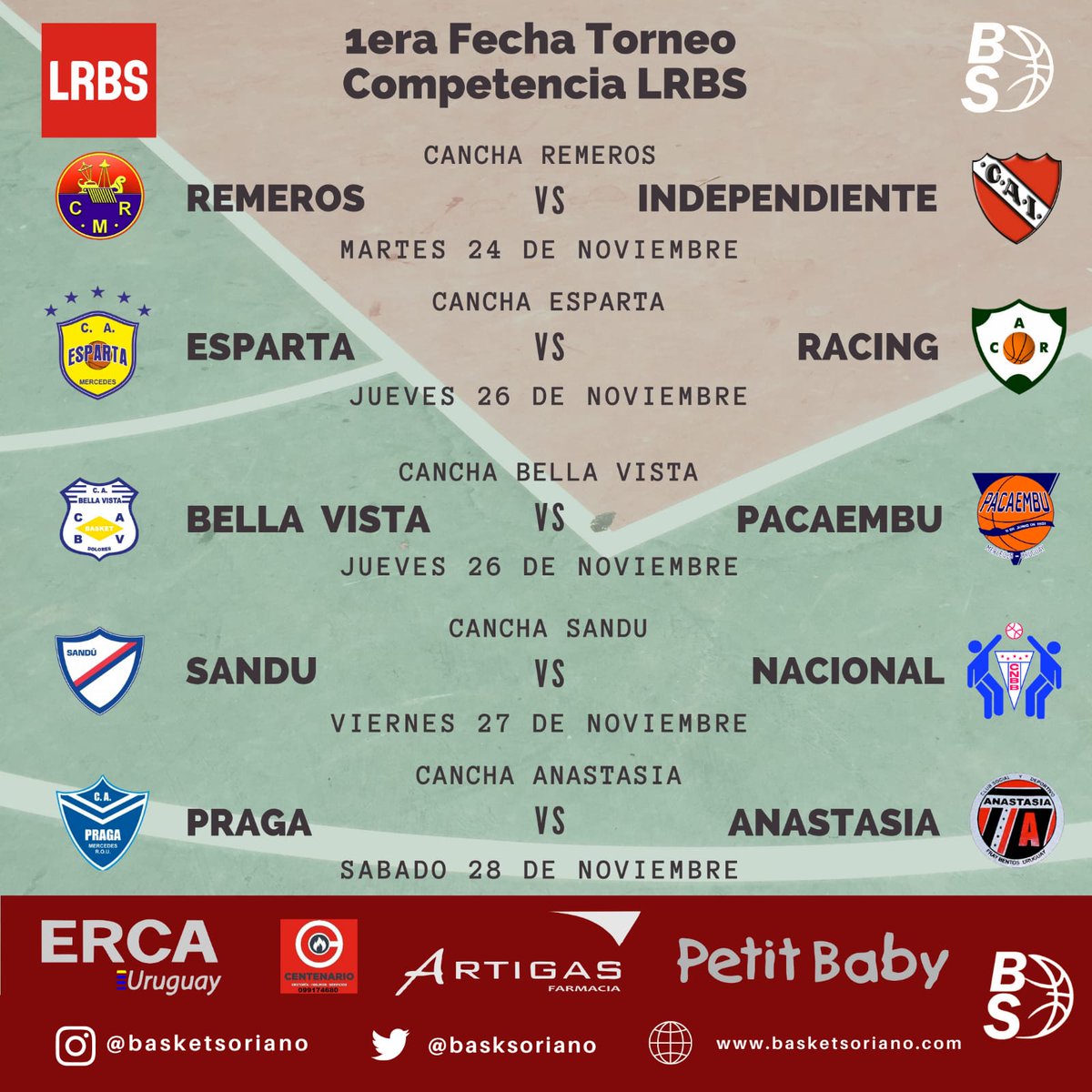 basktsoriano's tweet photo. Fecha 1 LRBS https://t.co/BFqi7HwNbw