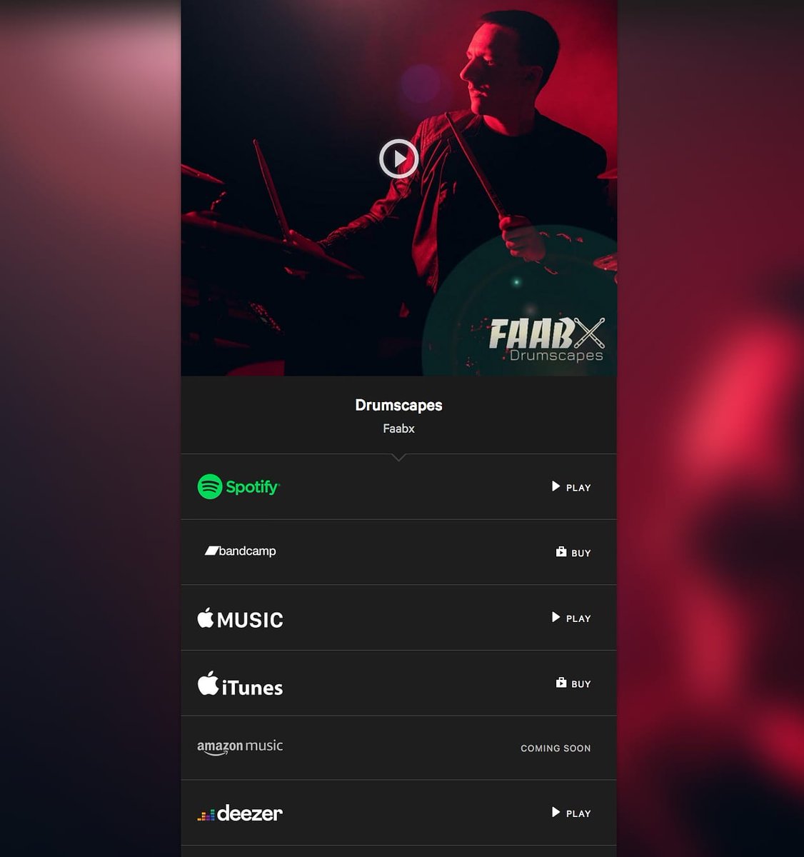 Faabx_Music's tweet photo. My new single Drumscapes is finally out today on all platforms!! 🚀🚀🚀
Share it, favourite it and add it to your playlists, it all helps! 🙌🙌🙌

Link to all platforms here: 
https://t.co/UvHpEReIGC

#faabx #newsingle #newsingleout #releasefriday #newrelease  #originalmusic https://t.co/TfJXhNx8SH