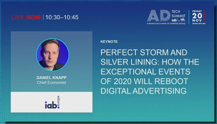 ChelsieBns's tweet photo. Nouveau keynote avec l'#AdTechSummit2020  #DigitalNewAge #iabfrance #IIM https://t.co/16NLpjVg9f