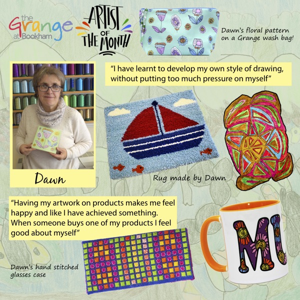 November Artist of the Month
Dawn's artistic talents stretch across a whole variety of different art mediums. She says "When someone buys one of my products I feel good about myself" &amp; you can do just that, by buying one of her floral products visit: grangecentre.org.uk/shop/dawn-flow…