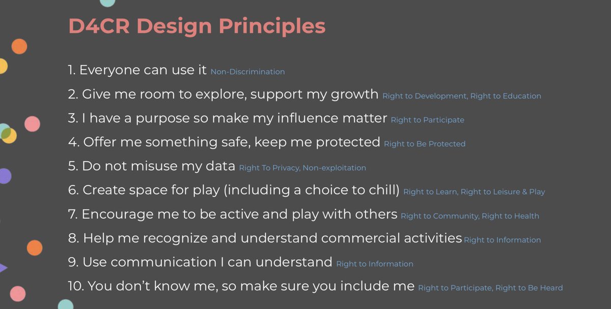 ShuliGilutz's tweet photo. Happy #ChildrensDay2020 #WorldChildrensDay 🎉. In celebration of #children and a pledge to create a better world for them, I’m sharing the 10 Designing for Children’s Rights principles by @D4C_Guide👇🏼 for better #design for kids. Spread the word ❤️🙏🏼 #D4CR #ChildRights #kidtech https://t.co/2UIAYdpbri