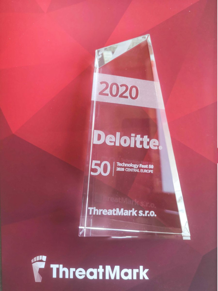 🎉 We're happy to be included in Deloitte's Technology Fast 50 for Central Europe 2020! 🎊

It's a great achievement and an honor to join the ranks of great &amp; perspective companies from the region.

Our 783% 📈 YoY growth has placed us on the 32nd spot in CE, and 13th in the CZ.