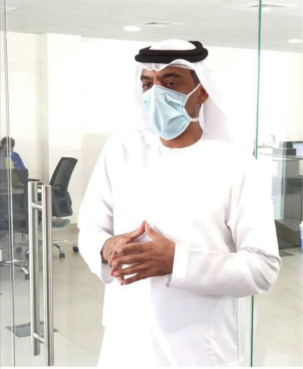 أود أن ارشح د. بسام الخامري لمبادرة #أوائل_الإمارات وهو أحد القادة الحقيقين من خط الدفاع الأول في أزمة #كورونا وذلك من خلال قيادته لفريق ورسان ومدينة هند الإنسانية لرعاية المرضى وتقديم خدمات إنسانية تليق بسمعة دولة الإمارات العربية المتحدة <a href="/AlkhameriDr/">د. بسام الخامري</a>