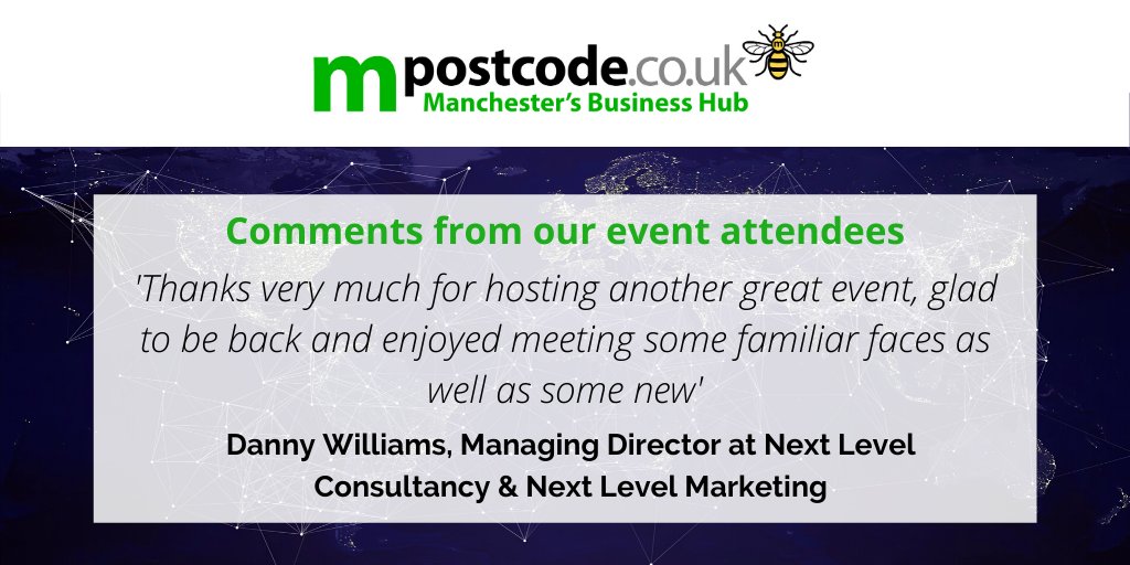 MBH_BusinessHub's tweet photo. What an amazing event we had on Wednesday! π
Here are some lovely comments from one of our attendees & speakers at the event π£οΈ
We look forward to every one of our events when we get such great feedback π
#networking #network #manchester #manchesterbusiness #events #mpostcode https://t.co/1AivT2HM2N
