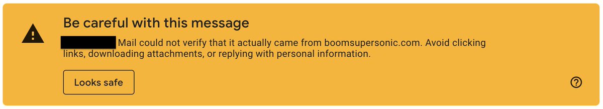 gschaer's tweet photo. Hey @boomsupersonic, there's a configuration issue with your newsletter sent thru @Mailchimp . Your messages go to spam as the sending domain is not authenticated. You should tell your IT team to look into it. You can find more details to fix it here: https://t.co/uyjdWzHtCR https://t.co/vnG6QjyLmg