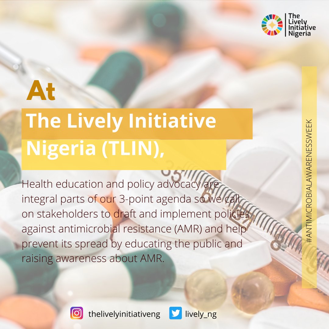 lively_ng's tweet photo. According to WHO, antimicrobial resistance is one of the top 10 health threats to humans.

Follow the conversation on how to prevent the spread of antimicrobial resistance.

#TLINtalks #AfricaWAAW #healtheducation #amr #AntimicrobialResistance https://t.co/4qtGqBFkaZ