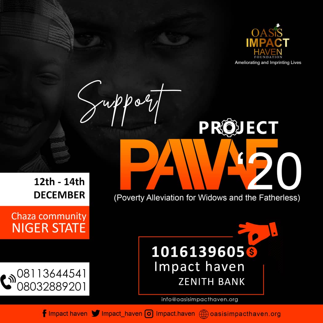 ImpactHavenNig's tweet photo. #ImpactHaven #PAWAFProject #24DaysToGo
We're about to shoulder the burden of Widows/Fatherless in Chaza.
*Are you willing to take part in this divine assignment?
*Is there anything you can do in your own little way to put a smile on the faces of Chaza Widows/Fatherless? https://t.co/c2uXoGGbPI