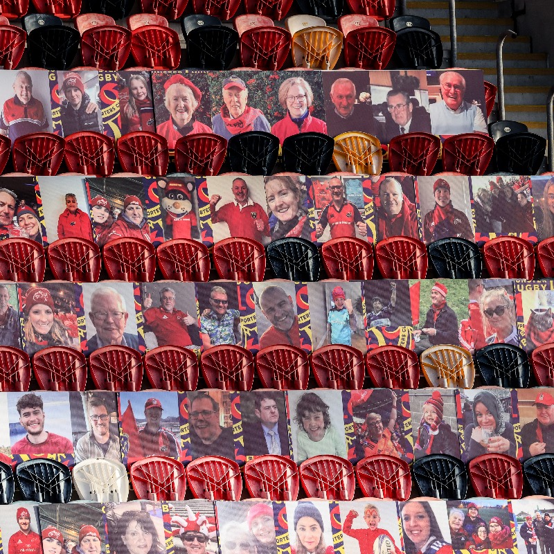 Munsterrugby's tweet photo. #BeThere

There are now over 800 fan portraits on display at @ThomondStadium!

Order yours now before noon today &amp; it will be in place for our next home game!

The portraits will remain in place while capacity is limited.

Full details ⤵️

#SUAF 🔴