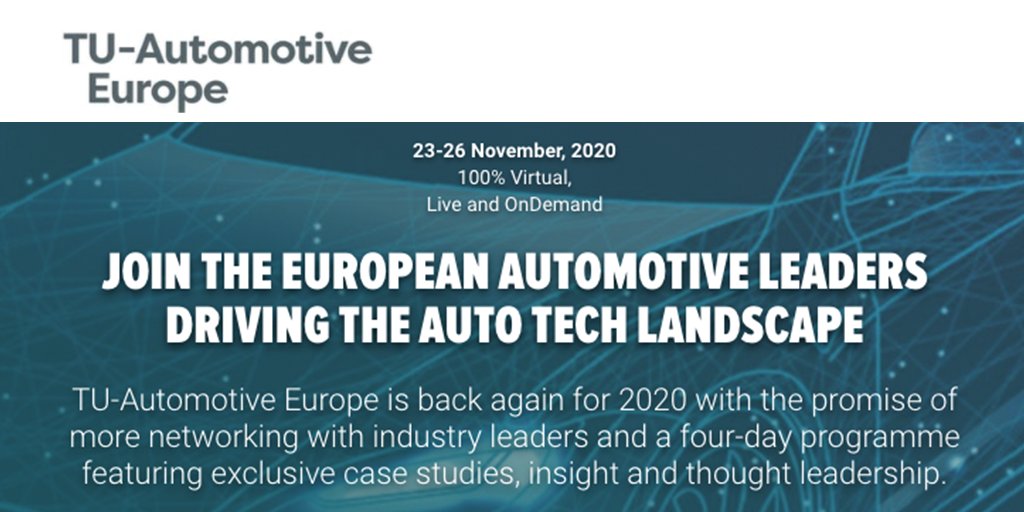 Join us at TU-Automotive Europe virtual conference next week. Get in touch and power your mobility solutions with our motion intelligence platform: sentiance.com/contact-sentia… 
#mobility #automotive #mobiletelematics