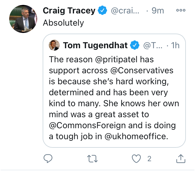 Craig Tracey - as per Tom