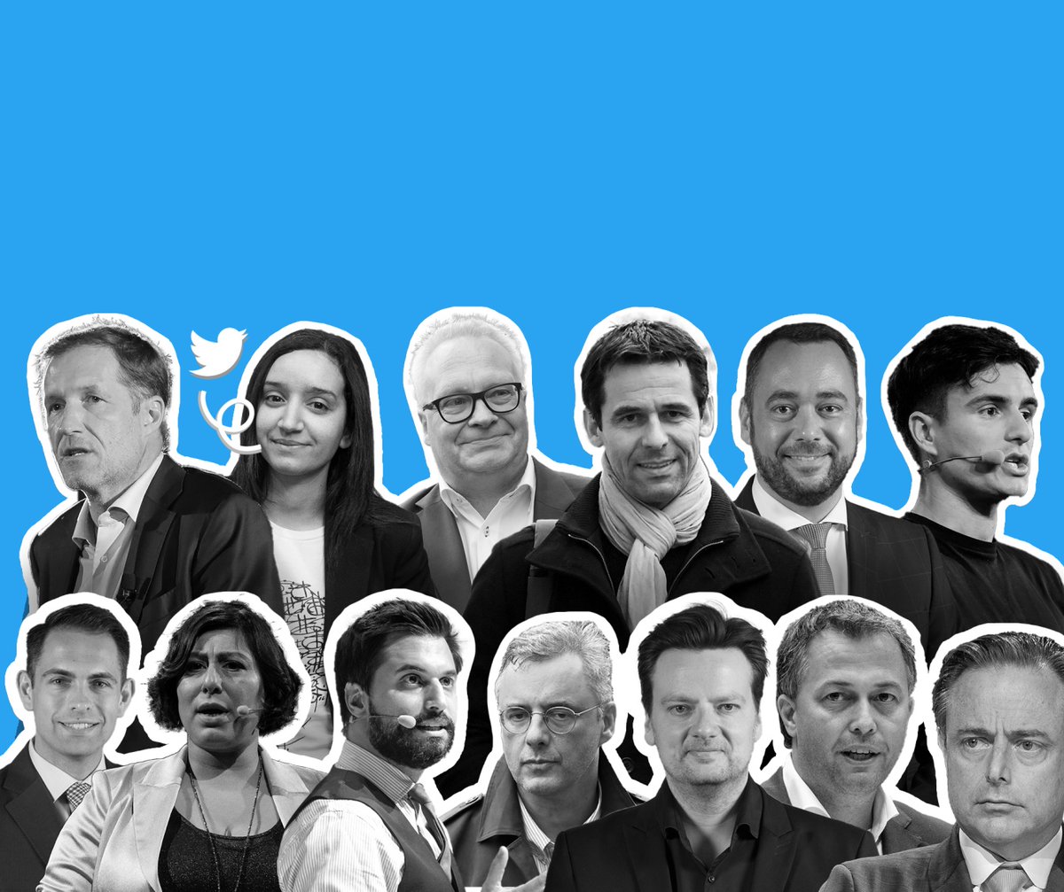 karim_douieb's tweet photo. [NEW] 🇧🇪 How Belgian politicians use Twitter?  https://t.co/fWSC5laYbg (article in french)

Our visual essay about communication strategies and thematics used by our politicians has just been published in  @RTBF 

#smallMultiple #bumpChart #scatterFacePlot #beeswarm https://t.co/dV8j9D5YsA