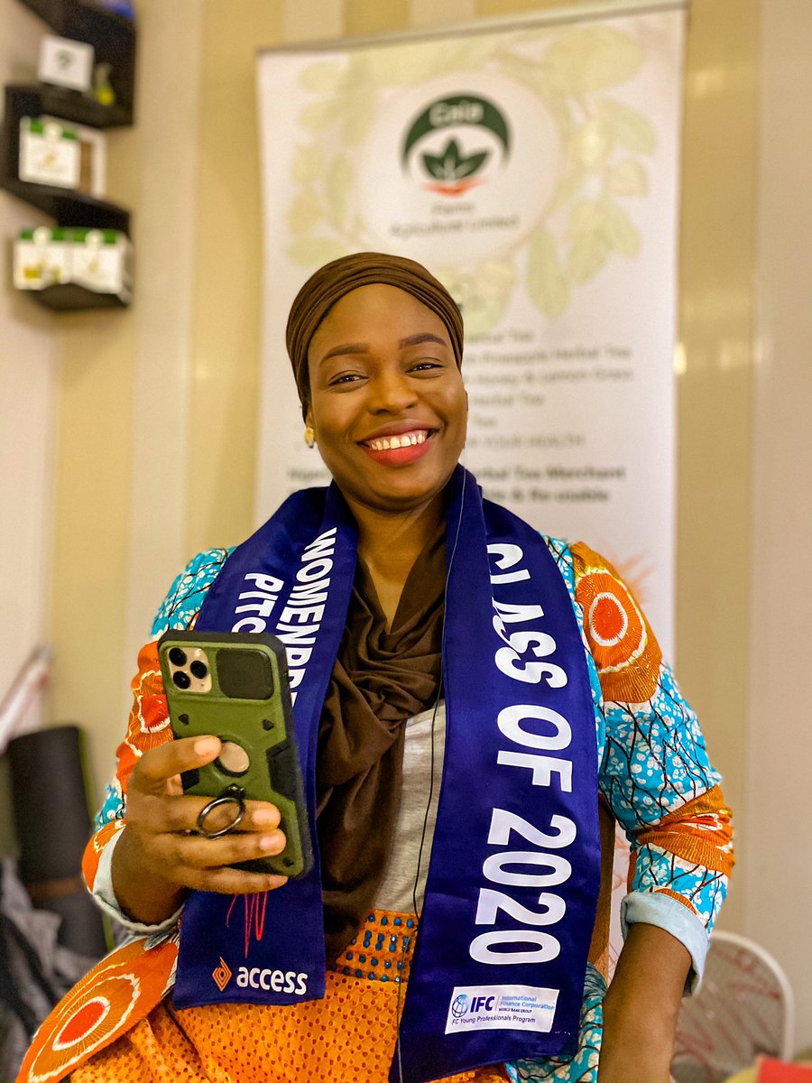 Congratulations Rashidat of <a href="/GaiafarmsTeas/">Gaiafarm Tea🇳🇬🇬🇧</a> for making it through 50 out of 30,000 women across Africa in the International Finance Corporation mini-MBA and <a href="/myaccessbank/">Access Bank Plc</a> Womenpreneur Pitchaton 2020.

#WomeninBusiness #Entrepreneurship #MadeinNigeria