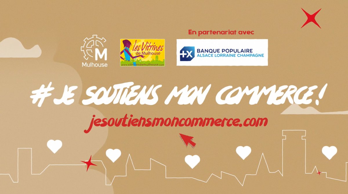 mulhouse's tweet photo. Tout le monde y gagne !😊
Avec l'opération #jesoutiensmoncommerce, en achetant vos chèques-cadeaux @LesVitrinesM, vous bénéficiez d'une remise de 10%, et votre commerçant préféré reçoit 20% du montant, issus de la cagnotte exceptionnelle.
👉https://t.co/N7Qx1kLJRh https://t.co/FkYBIdpeFp