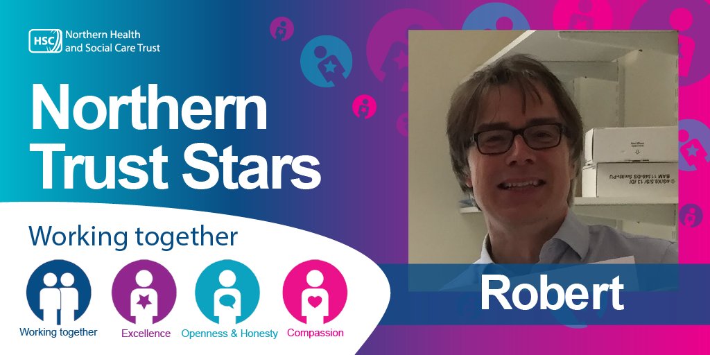 NHSCTrust's tweet photo. Dr Robert Mullan is Consultant Nephrologist in AAH and has been nominated by his team for his brilliant leadership since March. He has kept everyone’s spirits up during this tough time and helped them to continue smiling despite the challenges. Well done Robert, you’re a star! ⭐️ https://t.co/tVXZYnHCzz