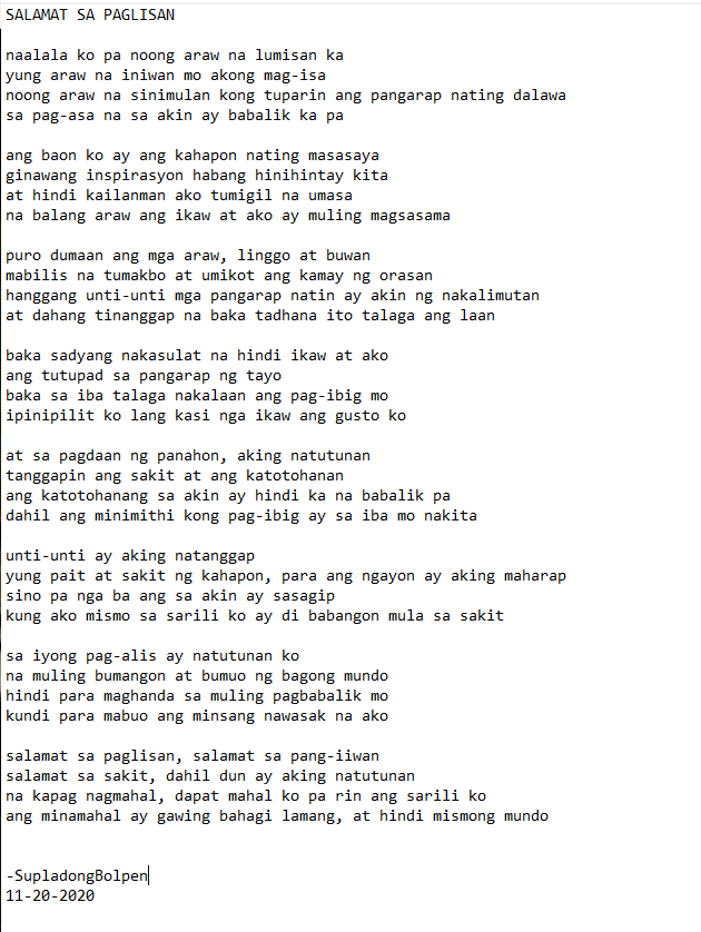 SALAMAT SA PAGLISAN
-SupladongBolpen

<a href="/humeyesu/">HuMe</a> @Malditangcngkit @KesongMacho @shuuurmeyn <a href="/karehsah/">♎ℭ𝔞𝔯𝔯𝔢♎</a> <a href="/pantastekmiggy/">T</a>