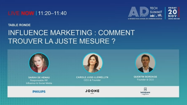 ChelsieBns's tweet image. #adtechsummit20 Nouvelle table ronde cette fois-ci sur l&apos;#influenceMarketing ! #iabevent
#DigitalNewAge #iabfrance #IIM #CSSM3