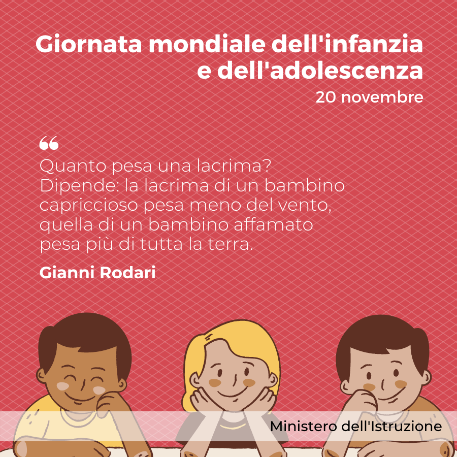 Oggi celebriamo la #GiornataMondialeInfanzia. 
Il #20novembre 1989 l'ONU approva la Convenzione che riconosce i diritti civili, sociali, politici, culturali ed economici di bambine e bambini. 
#WorldChildrensDay 

Scopri di più con le nostre stories ▶️instagram.com/stories/misoci…
