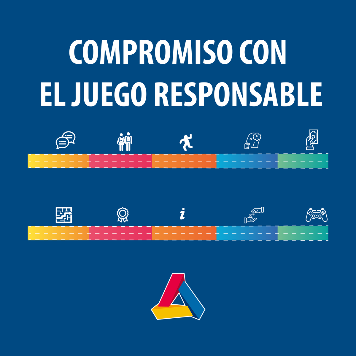 Comatel1's tweet photo. En Comatel apoyamos el juego responsable. Somos conscientes de la importancia de mantener una relación sensata con los juegos de azar y de fomentar esta práctica saludable. En la web tienes la información al respecto: https://t.co/8CKTQ0gXez

#juegoresponsable #Comatel https://t.co/lAxDhbOeHz