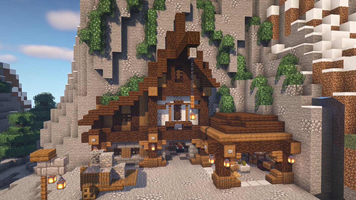Minecraft Builds  Minecraft, Minecraft mountain house, Minecraft