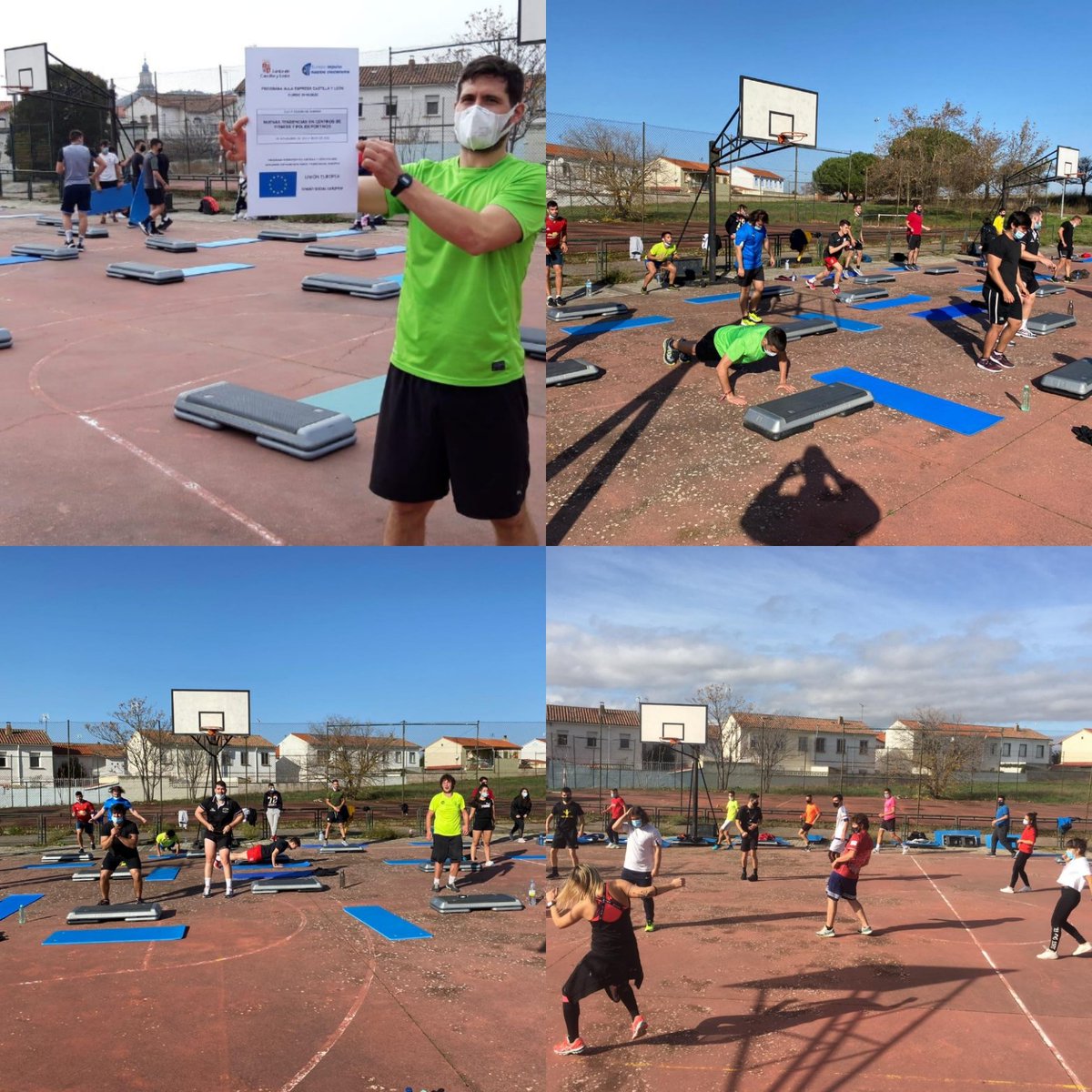El CGS Enseñanza y animación sociodeportiva, <a href="/cifpzamora/">CIFP Ciudad Zamora</a>, practicando ZUMBAM-GAP y TOTAL-BODY, en el marco del programa #FSE_AulaEmpresaCyL, cofinanciado por el Fondo Social Europeo.