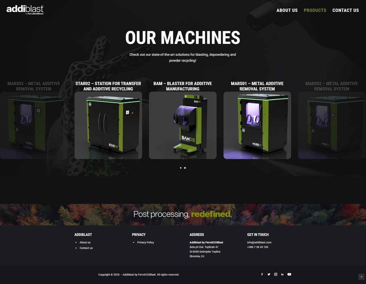 Did you check out our website already? No?! What are you waiting for? Go check the future of additive manufacturing post-processing right now!

addiblast.com

#addiblast #postprocessingredefined #3Dprinting #AdditiveManufacturing #postprocessing