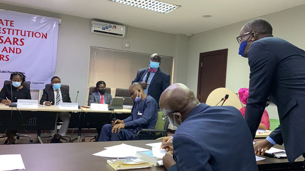 11:27 Police is asking is Ndukwe went to hospital for broken teeth. Ndukwe is quite upset. “No dey turn my head. My leg break, you dey talk teeth.” Basically, Maslow’s hierarchy of illness. The chair is laughing along with everyone. Ndukwe makes his point though.