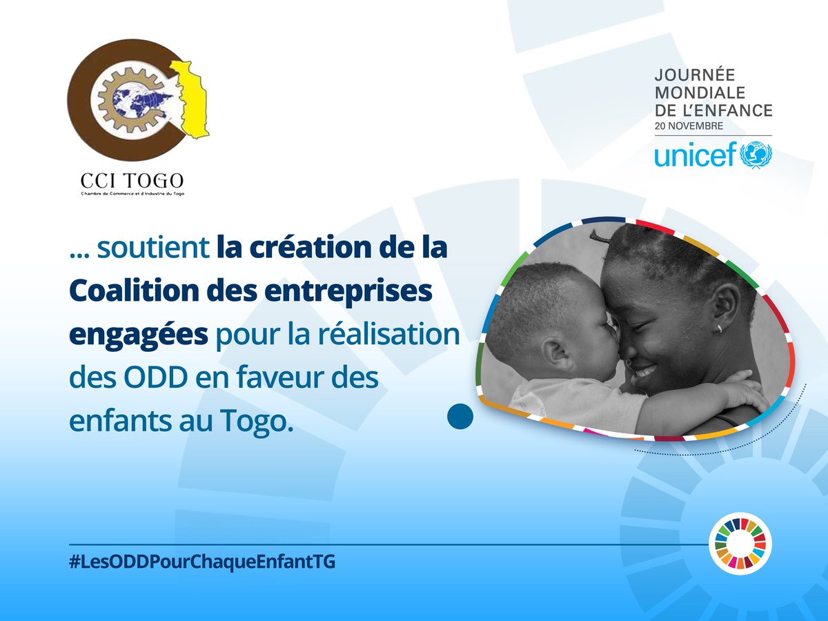 PlacideTagmalo's tweet photo. #LesODDpourChaquEenfantTG 
Depuis 2017 nous y croyons et nous continuons d'oeuvrer pour que la  participation du secteur privé à la réalisation des #ODD en faveur des #droitsdelenfant soit une réalité au #Togo! @Unicef_Togo
Merci @CCITogo @CNPTogo @GroupeOrabank @OrabankTogo https://t.co/w19tiHtEP0