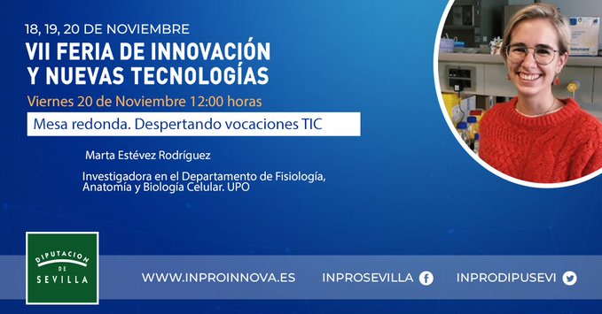 INPRODipusevi's tweet photo. A las 12,00h en #InproInnova2020 no te pierdas la Mesa redonda 'Despertando vocaciones #TIC'. Puedes seguirla en #streaming desde https://t.co/rxkwgfRClI Toda la info en: https://t.co/v7nTHOosMN https://t.co/yLfWH5mZ4z