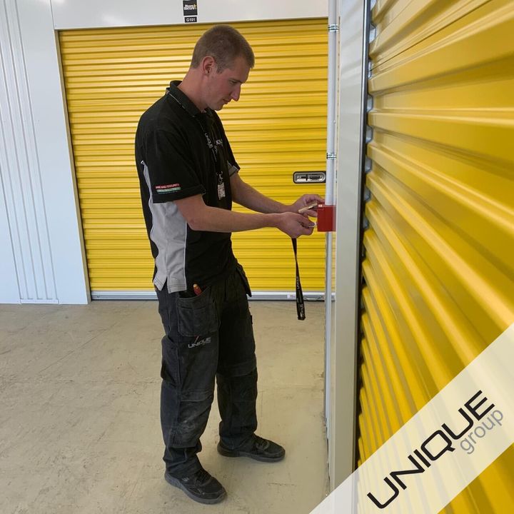 Check out one of our qualified engineers completing an installation for Store &amp; Secure Self Storage 🔐

Contact us today for a quote for any of your Fire &amp; Security needs 📞

☎️01202 743231
📧sales@uniquegroup.org.uk