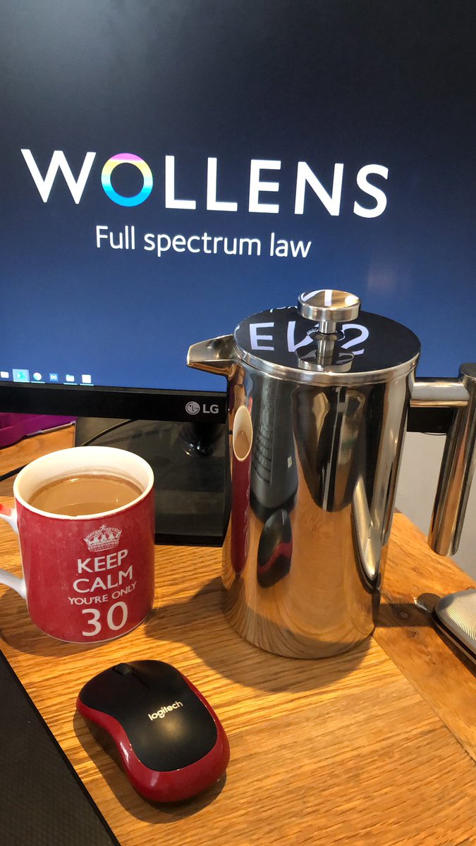 Ok, so I’m living in the past with the mug but this has got to be the future of home working....Cafetière and hot milk? Yes please!