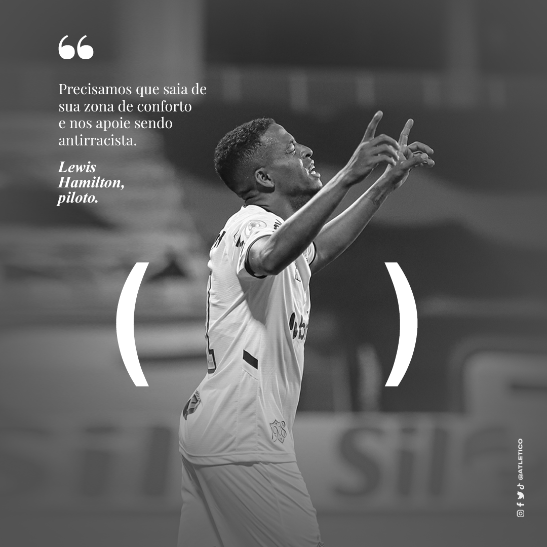 Atletico's tweet photo. É preciso respeitar a história de luta contra o racismo.

Valorizar o talento, a beleza e a intelectualidade do povo preto.

É nosso dever ser antirracista. #VidasPretasImportam  ✊🏿 https://t.co/tpCaByvNEP