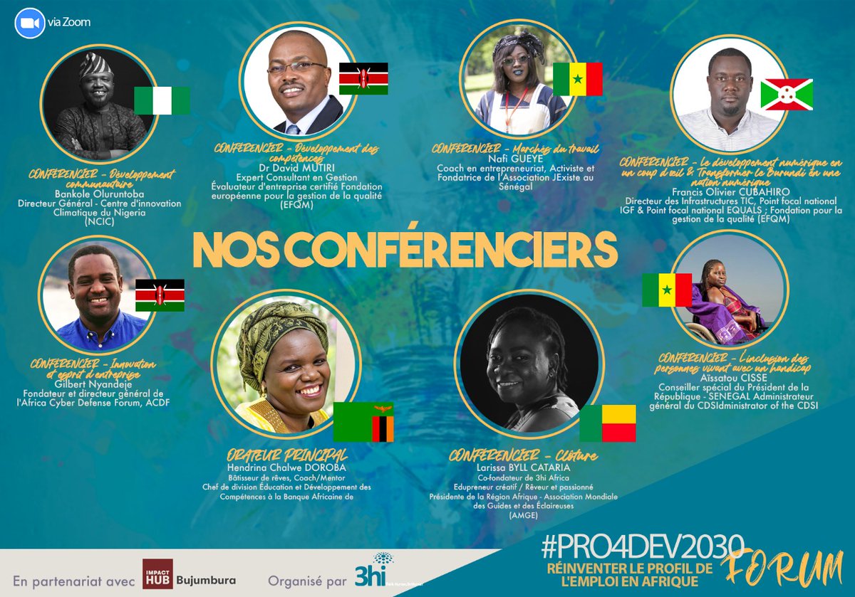 authentikvoice's tweet photo. J'ai l'honneur d'être invitée à développer le thème : "Le salaire face à la passion, le défi du 21e siècle qui conditionne les opportunités d'emploi en Afrique",
au FORUM du #pro4dev2030 avec #impact_hub de #Bujumbura (Burundi)
Suivez l'échange ici:👇🏾
https://t.co/s6BjgNTKrl https://t.co/6SRu7U7vFN