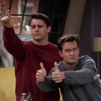  LOUIS TOMLINSON nd ZAYN MALIK as CHANDLER BING nd JOEY TRIBBIANI   A THREAD  B-) 