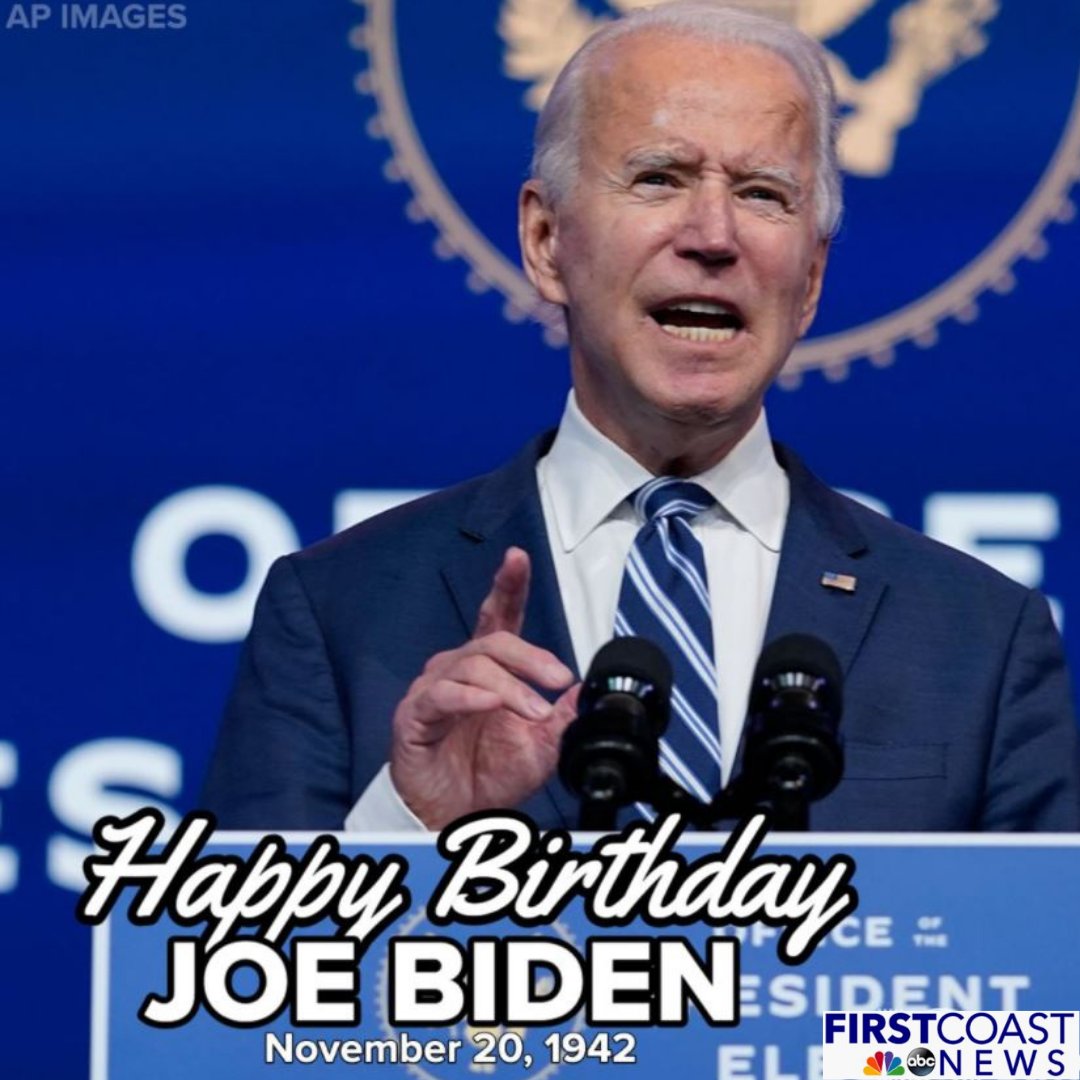 HAPPY BIRTHDAY! Today, President-Elect Joe Biden celebrates his 78th birthday! MORE: 