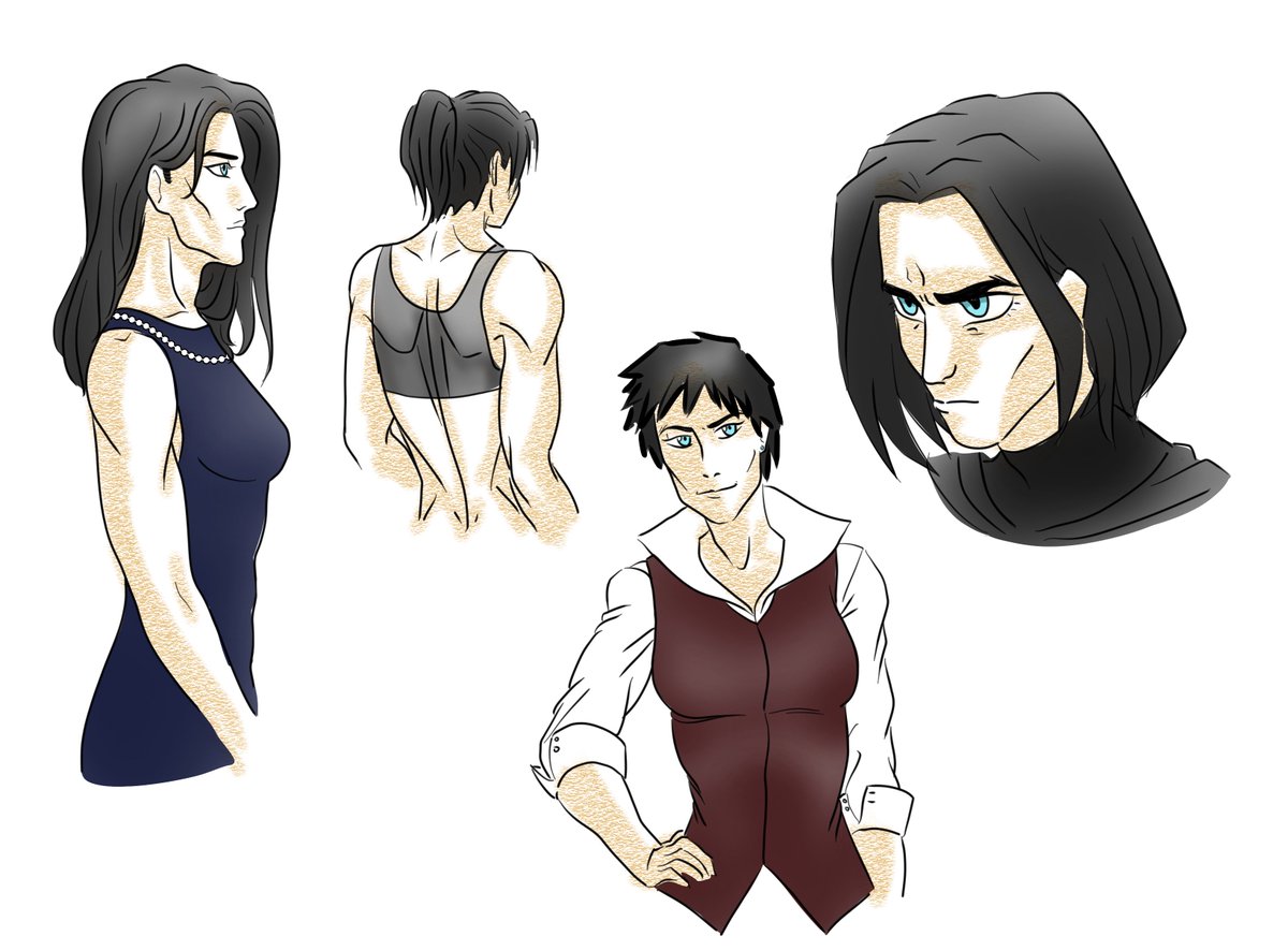 bat_obsession's tweet photo. Just a few sketches of hairstyles I can see on female Bruce

#Bruce_Wayne https://t.co/ztvJapcl8D