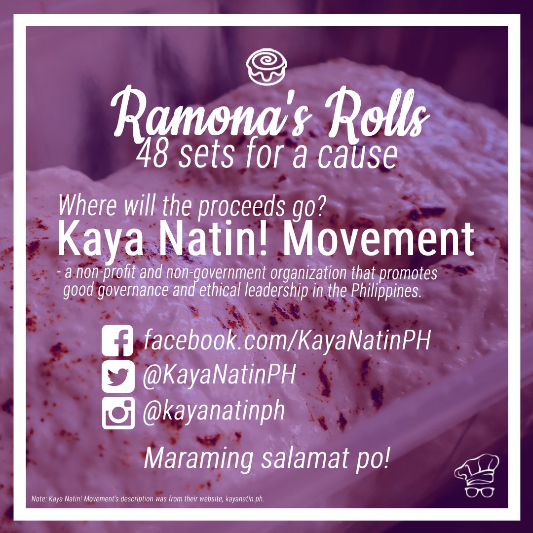 From those who ordered, to those who shared our posts to spread awareness, we thank you from the bottom of our hearts. 💙

Ramona's Desserts remains a fellow ally in the call for accountability and proper action during this time.

#BangonLuzon #RamonasRolls 

#OUSTDUTERENOW